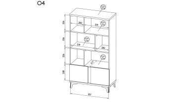 bookcases - Sofia O4 - 2