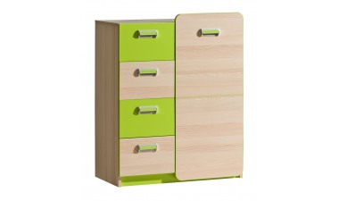 kids-and-teens-chest-of-drawers - Hugo L6 Chest of Drawers - 1