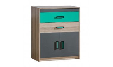 kids-and-teens-chest-of-drawers - Oliver U6 Chest of Drawers - 1