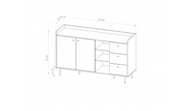 chest-of-drawers - Porto K2D3SZ - 6