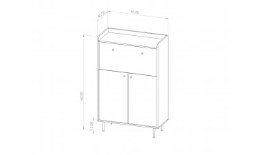 chest-of-drawers - Porto KB90 - 3