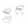Arianna Bedside Table - 2