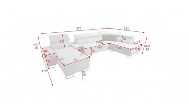 corner-sofa-beds - Morena V Quick Delivery Black Velvet corner-sofa-beds - Morena V Quick Delivery Black Velvet - 2