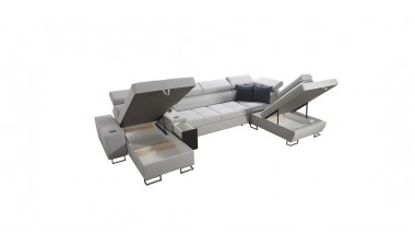 corner-sofa-beds - Morena V Quick Delivery Black Velvet corner-sofa-beds - Morena V Quick Delivery Black Velvet - 3