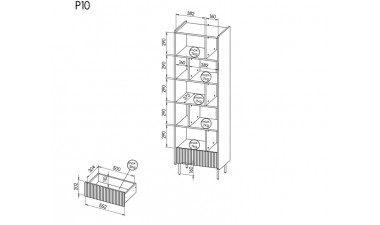 bookcases - Arianna Bookcase - 1