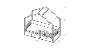 kids-and-teens-beds - Robert Bed with Drawers - 4