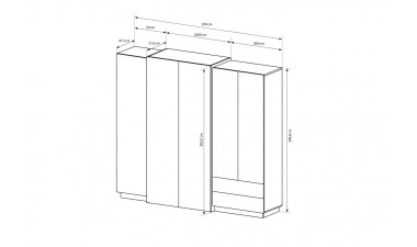 wardrobes - Daren Wardrobe 230 - 4