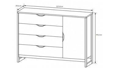 chest-of-drawers - Romeo Chest of Drawers chest-of-drawers - Romeo Chest of Drawers - 6