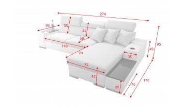 corner-sofa-beds - PERSEO I MINI - 4