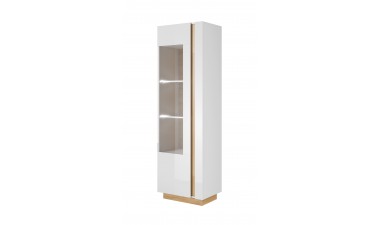 cabinets - Everest White - High Glass Case - 1