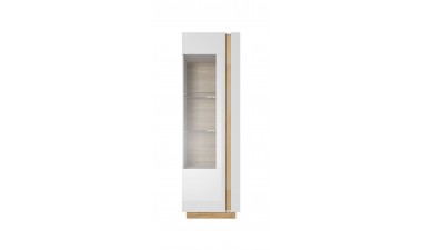 cabinets - Everest White - High Glass Case