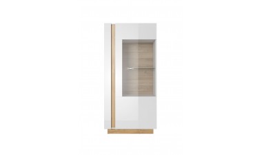 cabinets - Everest White Small Glass Case - 2