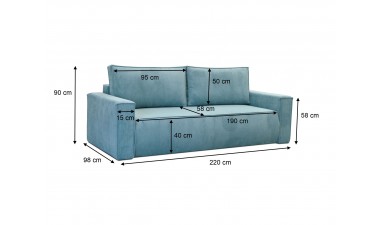 sofy-z-funkcja-spania - Marina Sofa z Funcja Spania - 14