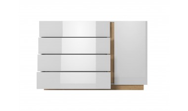 chest-of-drawers - Everest White – Chest Of Drawers 138 2DRS - 3