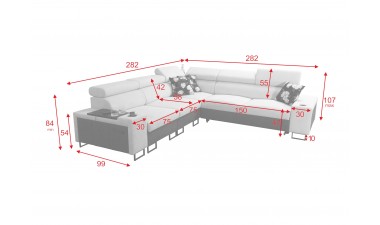 corner-sofa-beds - Melody III Corner Sofa Bed - 12