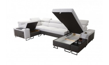 corner-sofa-beds - Melody IV MAXI Corner Sofa Bed U Shape - 18