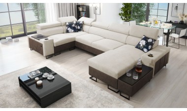 corner-sofa-beds - Melody IV MAXI Corner Sofa Bed U Shape - 3