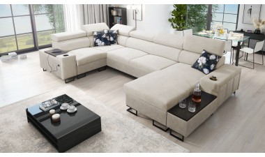 corner-sofa-beds - Melody IV MAXI Corner Sofa Bed U Shape - 4