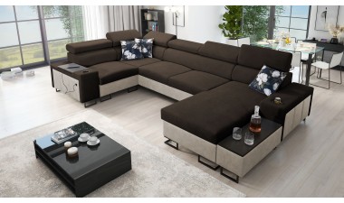 corner-sofa-beds - Melody IV MAXI Corner Sofa Bed U Shape - 8