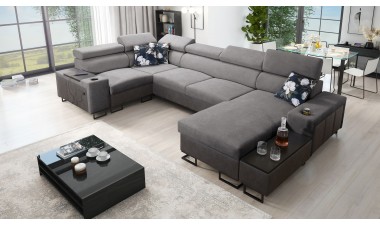 corner-sofa-beds - Melody IV MAXI Corner Sofa Bed U Shape - 7