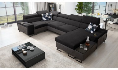 corner-sofa-beds - Melody IV MAXI Corner Sofa Bed U Shape - 11