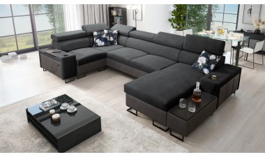 corner-sofa-beds - Melody IV MAXI Corner Sofa Bed U Shape - 1