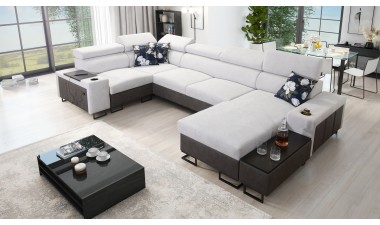 corner-sofa-beds - Melody IV MAXI Corner Sofa Bed U Shape - 21