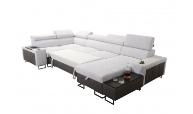 corner-sofa-beds - Melody IV Mini Corner Sofa Bed U Shape - 21