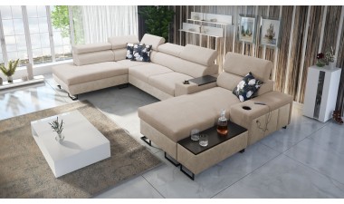 corner-sofa-beds - Melody V Corner Sofa Bed U Shape - 6