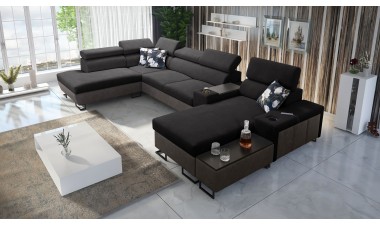 corner-sofa-beds - Melody V Corner Sofa Bed U Shape - 12