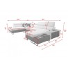 Melody VI Corner Sofa Bed U Shape - 22