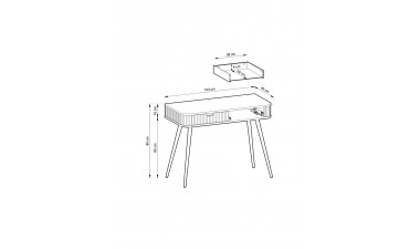 chest-of-drawers - Rimini Vanity Table chest-of-drawers - Rimini Vanity Table - 8