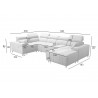 Fabrizio IV Corner Sofa Bed - 18