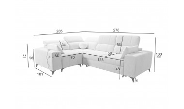 corner-sofa-beds - Dafne II Corner Sofa Bed - 20