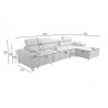 Fabrizio XII Corner Sofa Bed - 19