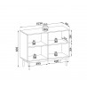 Japandi Chest of Drawers K104 - 6