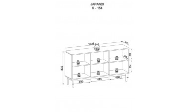 komody - Japandi Komoda K154 komody - Japandi Komoda K154 - 6