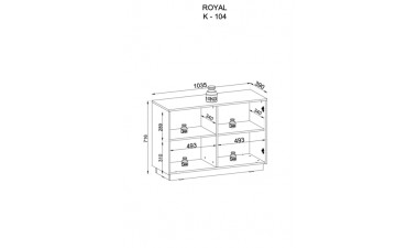 komody - Royal K104 Komoda - 4