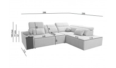corner-sofa-beds - Mindy VII Corner Sofa Bed - 12