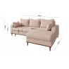 Beatia Corner Sofa Bed - 8