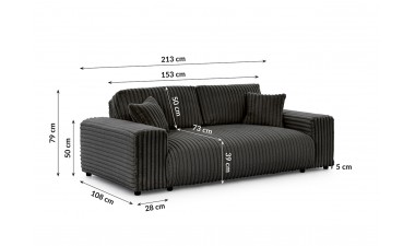 sofy-i-sofy-z-funkcja-spania - Juste sofa 3os sofy-i-sofy-z-funkcja-spania - Juste sofa 3os - 9