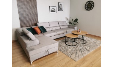 corner-sofa-beds - Brico Long Corner Sofa Bed