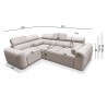 Volare II Corner Sofa Bed - 12