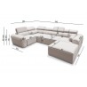 Volare IV Corner Sofa Bed - 16