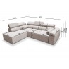 Volare VII Corner Sofa Bed - 3