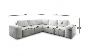 furniture-shop - Novelo III Corner Sofa Bed - 12