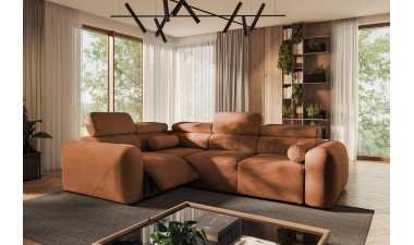 corner-sofa-beds - Volare II Mix Corner Sofa Bed With Recliner - 3