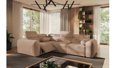 corner-sofa-beds - Volare II Mix Corner Sofa Bed With Recliner - 4