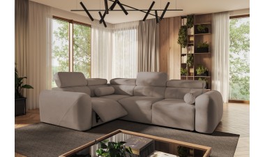 corner-sofa-beds - Volare II Mix Corner Sofa Bed With Recliner