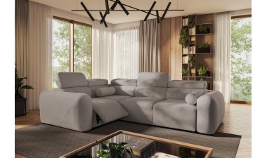 corner-sofa-beds - Volare II Mix Corner Sofa Bed With Recliner - 5